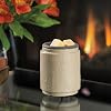 CANDLE WARMERS ETC. Calentador de cera para ceras aromáticas, cubos y tartas con plato de silicona | Crema natural de lino, cerámica 5