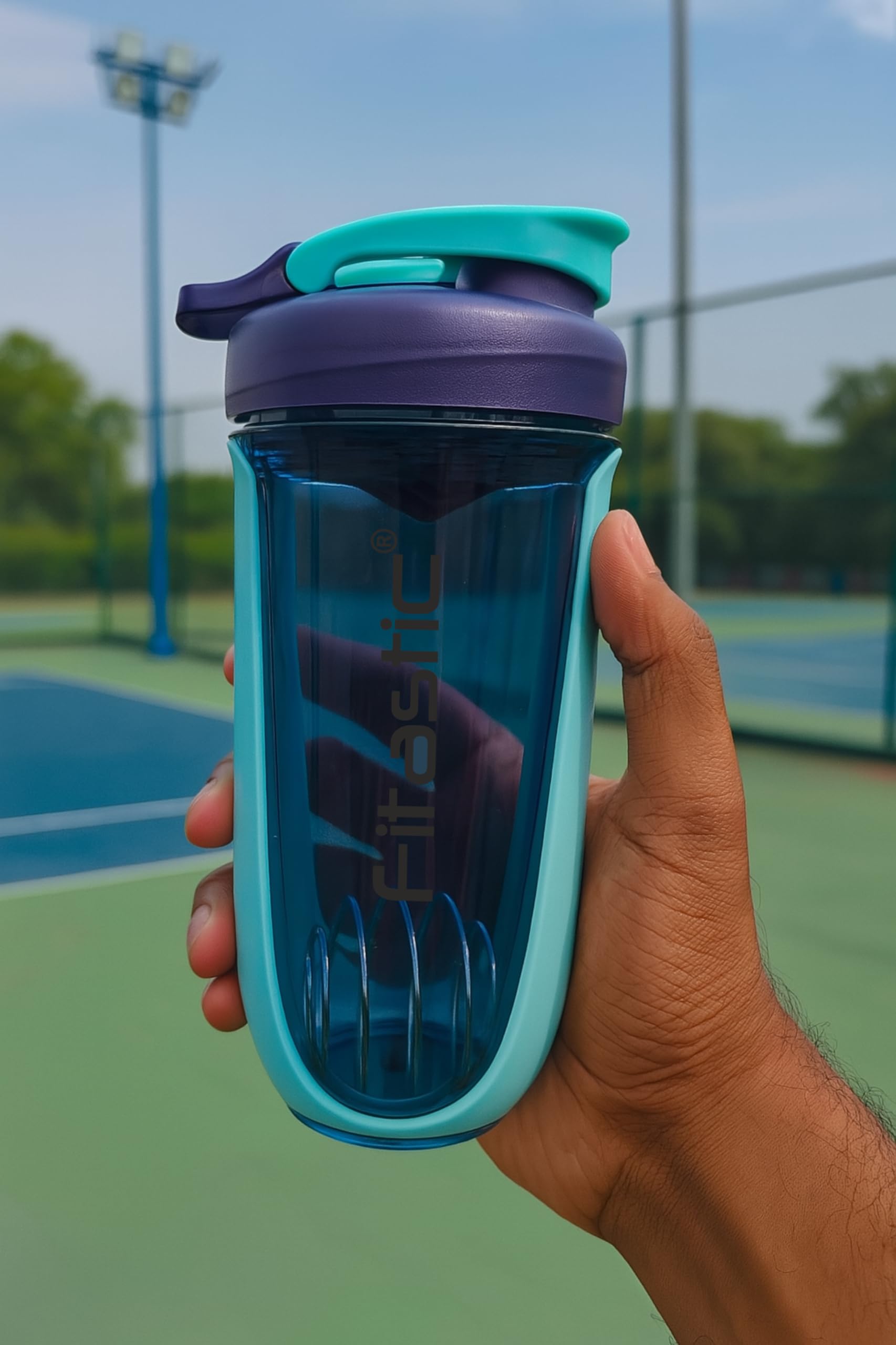 FITASTIC 700 ml Gym Shaker Bottle | BPA-Free | Leak-Proof | with Mixing Ball & Mesh 700 ml Shaker-image-46