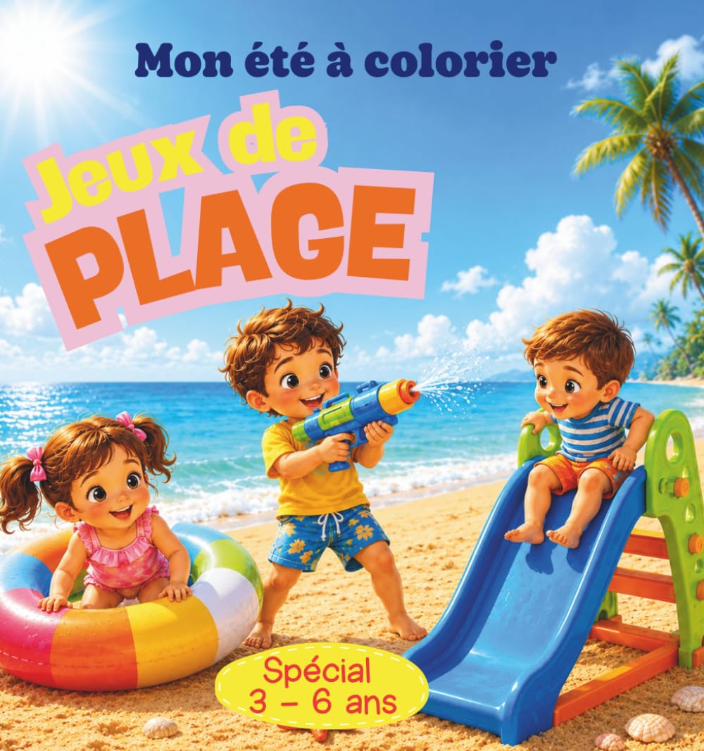 Jeux de plage: Mon été à colorier