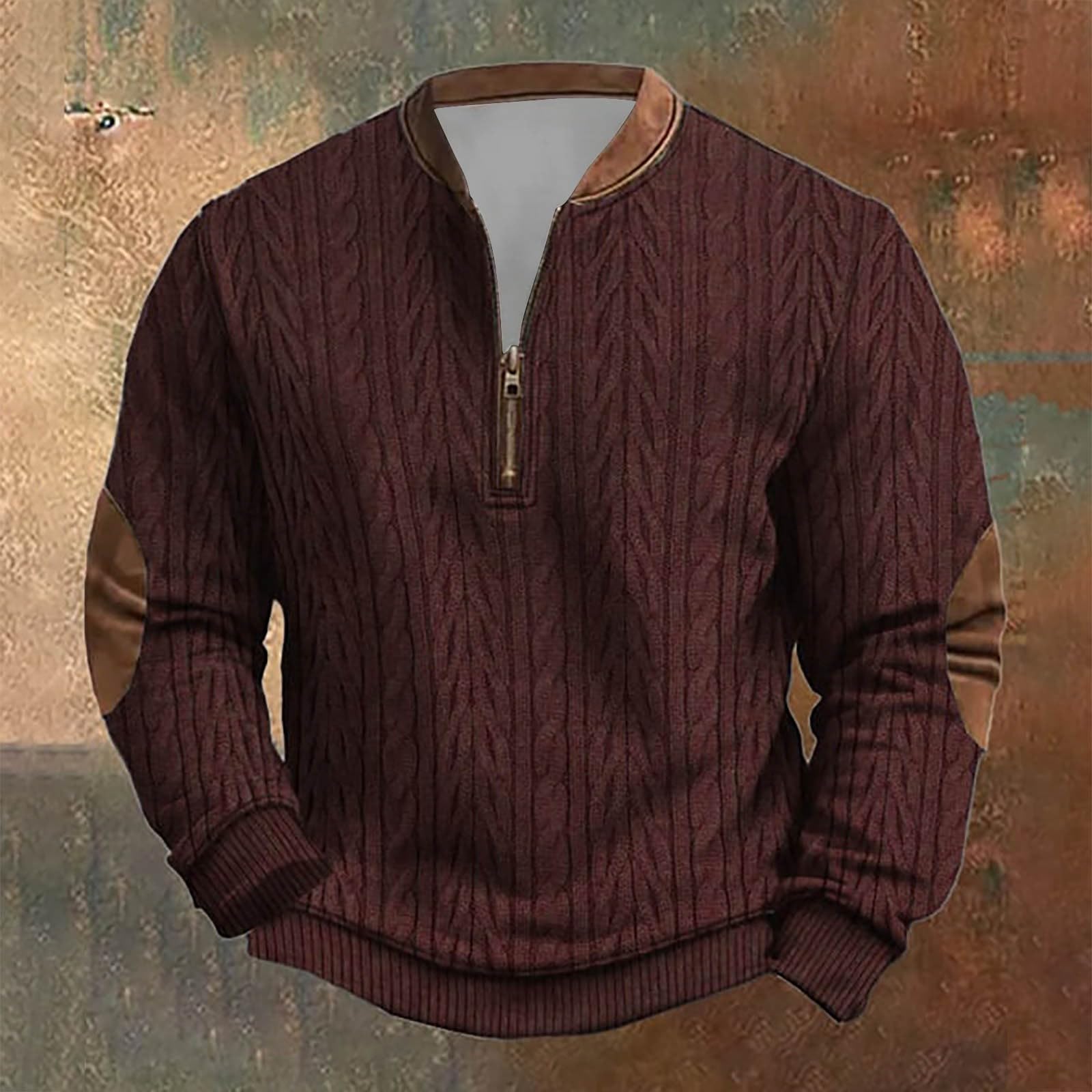 Herren Sweatshirt Langarm Winterpullover Herren Warm Weihnachtspullover Weihnachtspulli Lustig Crewneck Langarmshirt Arbeitswinterjacken Fleecejacke Hasenkostüm Erwachsene