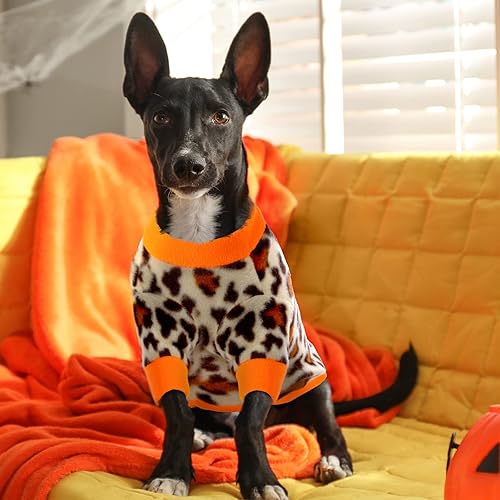 Miniatura 7 de 3 piezas de ropa de invierno para perro, camisas de forro polar suave para cachorros, ropa cálida y colorida para perro, pijama de invierno para