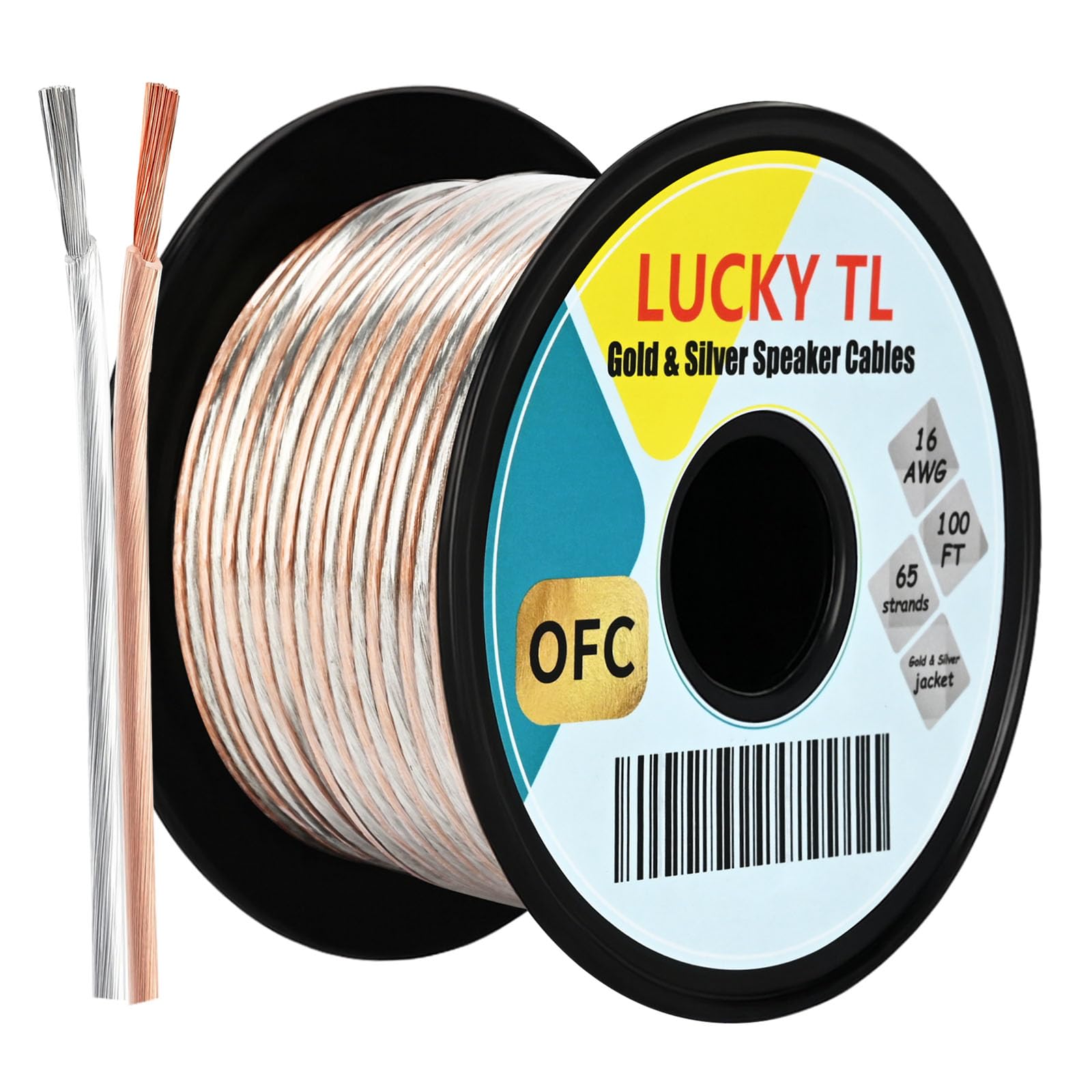 LUCKY TL Basics - Cavo per altoparlante, facile da montare, calibro 16