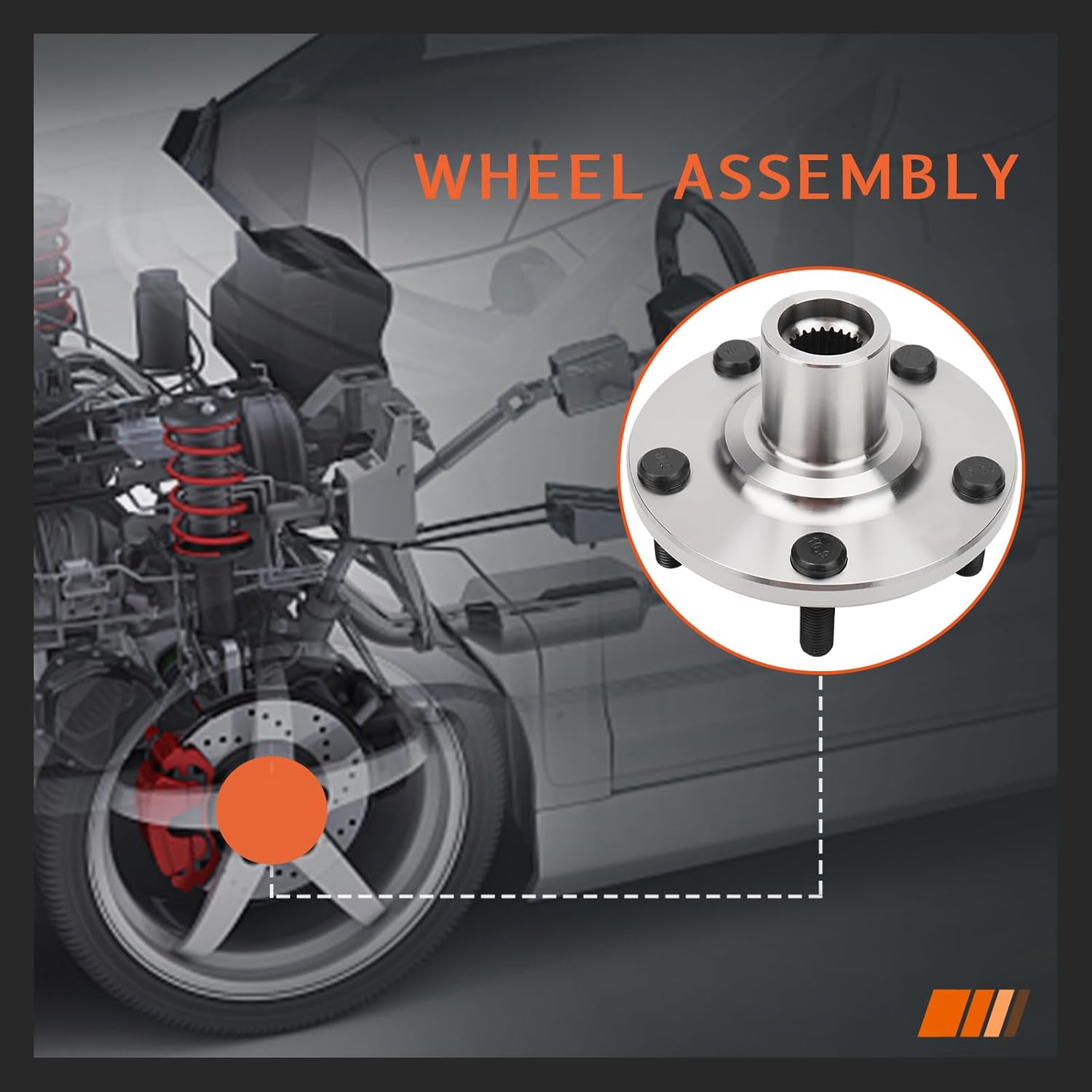 [Pair] DRIVESTAR 930-402 4350242020 Front Wheel Hub Driver/Passenger Side for Toyota Camry 2002 2003 2.4L, for Toyota RAV4 2001 02 03 04 05