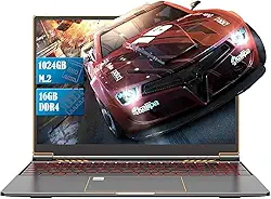 Laptop de 16 polegadas, laptop para jogos SSD DDR4 de 16 GB de 1 TB, processador quad-core i7, laptop potável, até 4,7 GHz, laptop executivo com impressão digital, WiFi, BT4.0, Ethernet RJ45, USB 3.0
