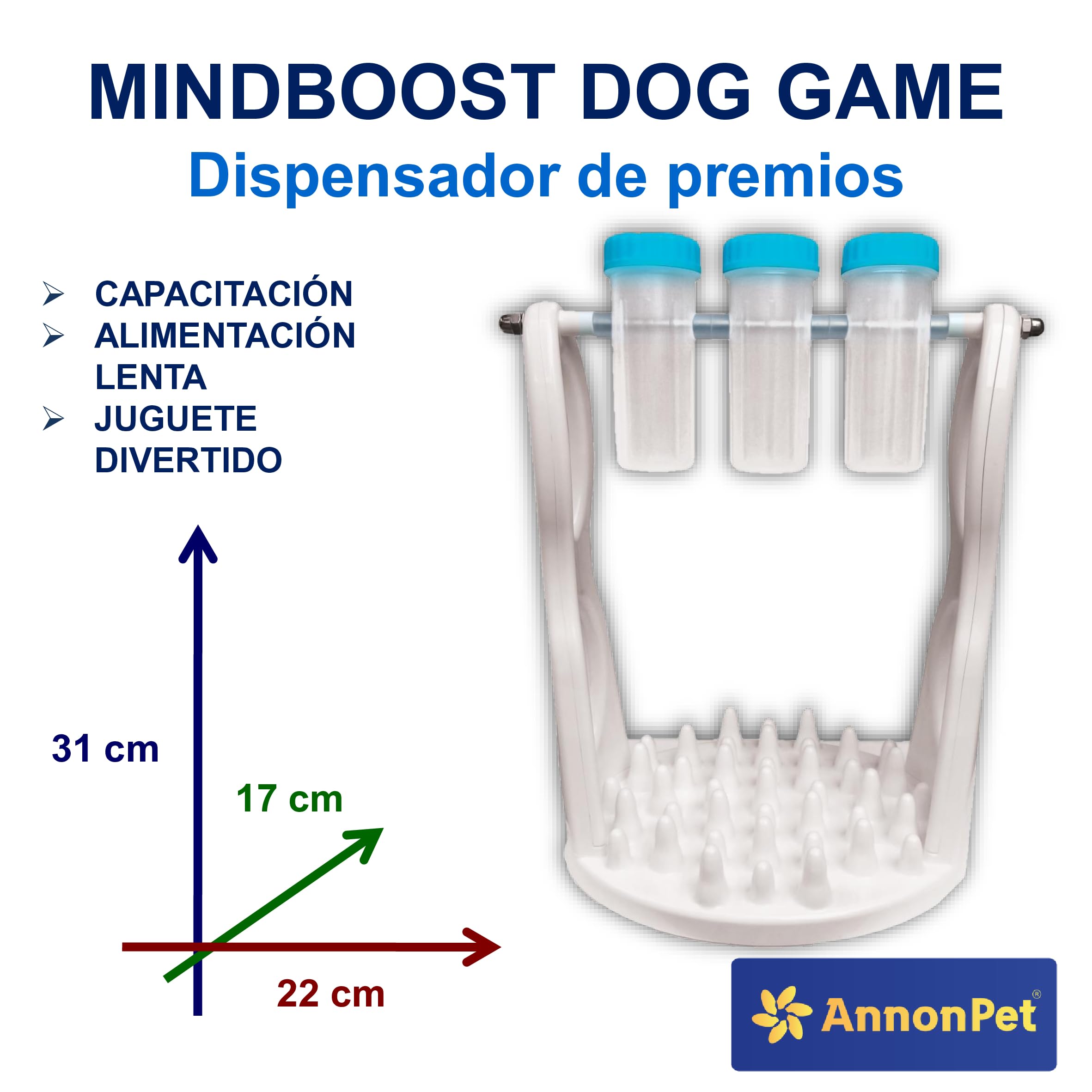 Juego interactivo para perros – Estimula la mente de tu perro con cilindros giratorios, juego inteligente para entrenamiento mental, rompecabezas para perros de talla pequeña y mediana