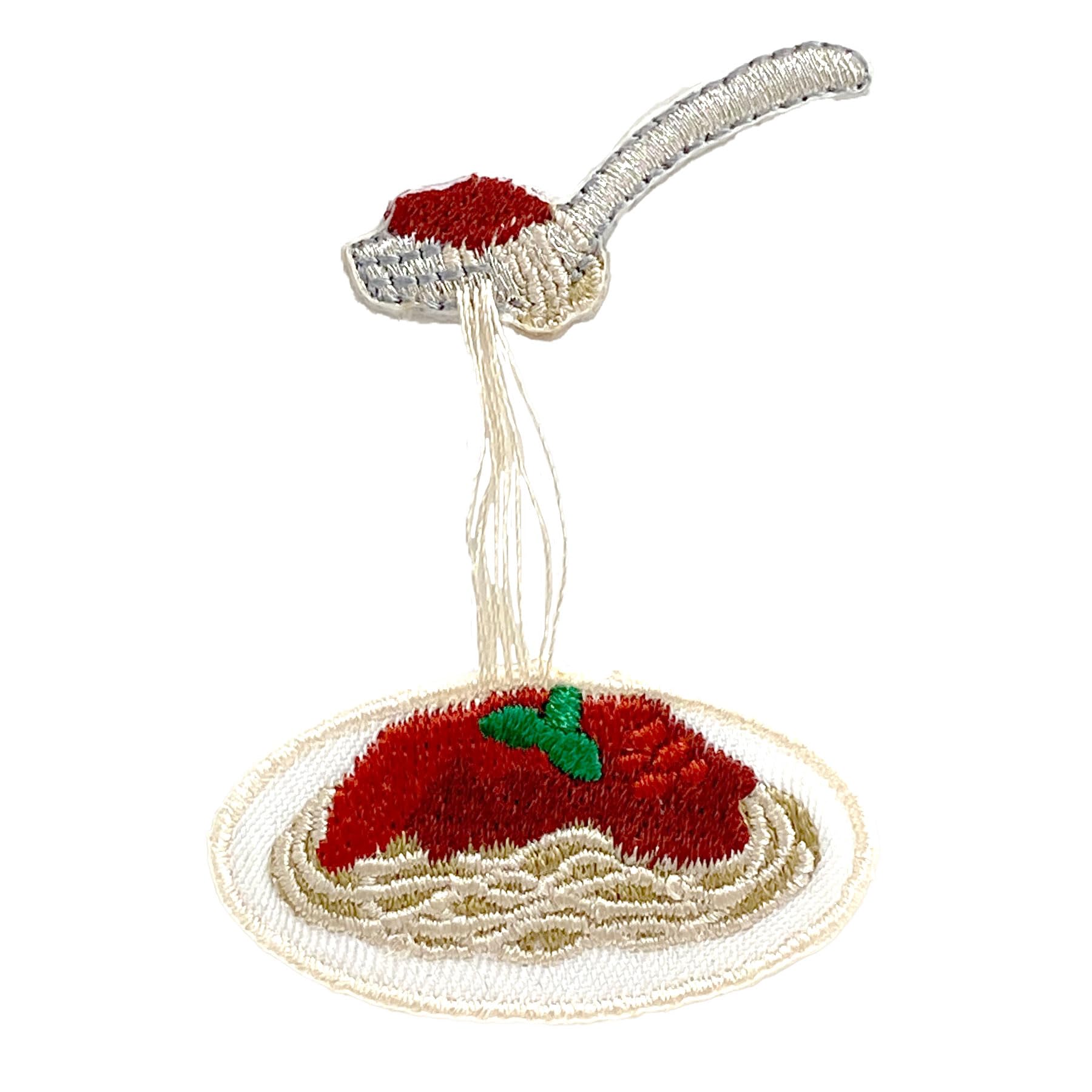 Amazon.co.jp: LEADWORKS のびーる ワッペン パスタ 刺繍 2way シール