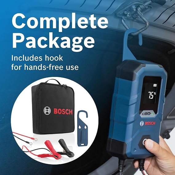 Bosch C80-LI: 15A 6V/12V Next-Gen Battery Charger Unique 20A Fast-Mode & Smart Maintenance, Trickle Functionality & Advanced Safety Features for Lead-Acid & Lithium Batteries, AGM, EFB, Gel & SLI