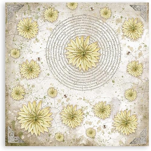 Miniatura 6 de STAMPERIA INTER, KFT PAD de papel de 8 x 8 pulgadas, 10 unidades HSE, 8 x 8 pulgadas, casa de jardín romántica, 10 diseños1 cada uno