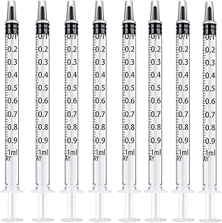 シリンジ 1ml 工業・ホビー用シリンジ ペットの給水や餌やり1ml 50本セット (50)