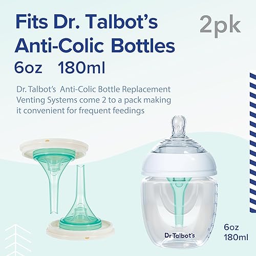 Miniatura 3 de Dr. Talbot's Válvulas de reemplazo de botellas anticólicos para botellas anticólicos de 6 oz, 2 paquetes, 0+ meses