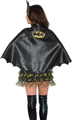 Miniatura 3 de Rubie's Costume Co - Capa de Batgirl de superhéroes de DC para mujer, Negro