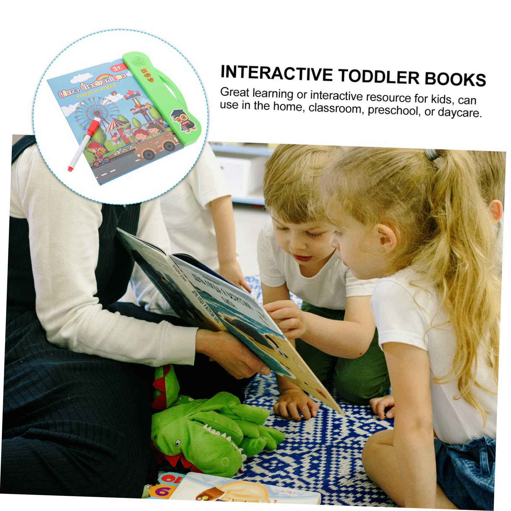Interactivo para Aprendizaje Preescolar en Francés E Inglés, Juguete Educativo para Niños Desarrollo de Memoria y Estimulación del Aprendizaje en Cumpleaños