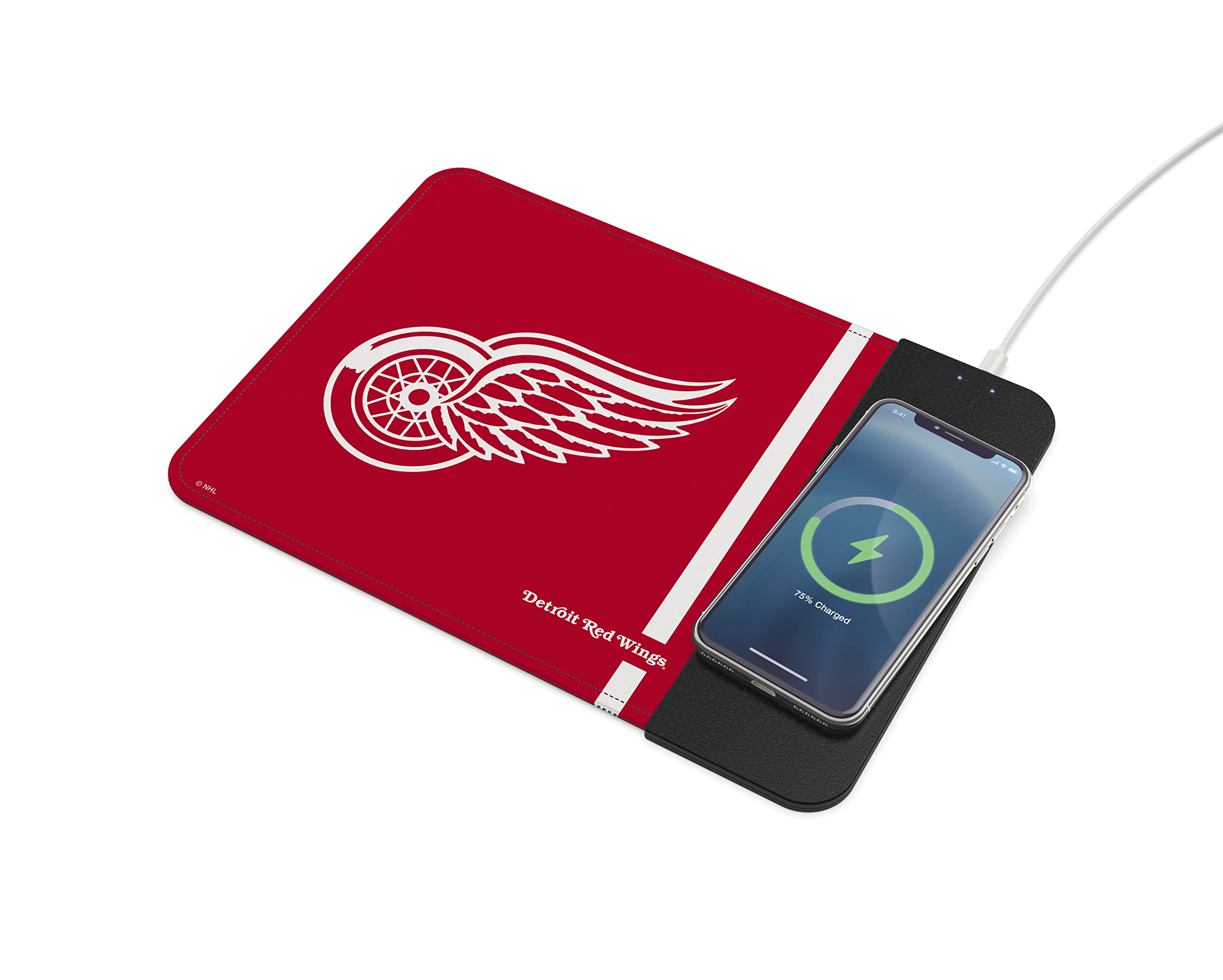 SOAR NHL Wireless Charging Mouse Pad, Detroit Red Wings