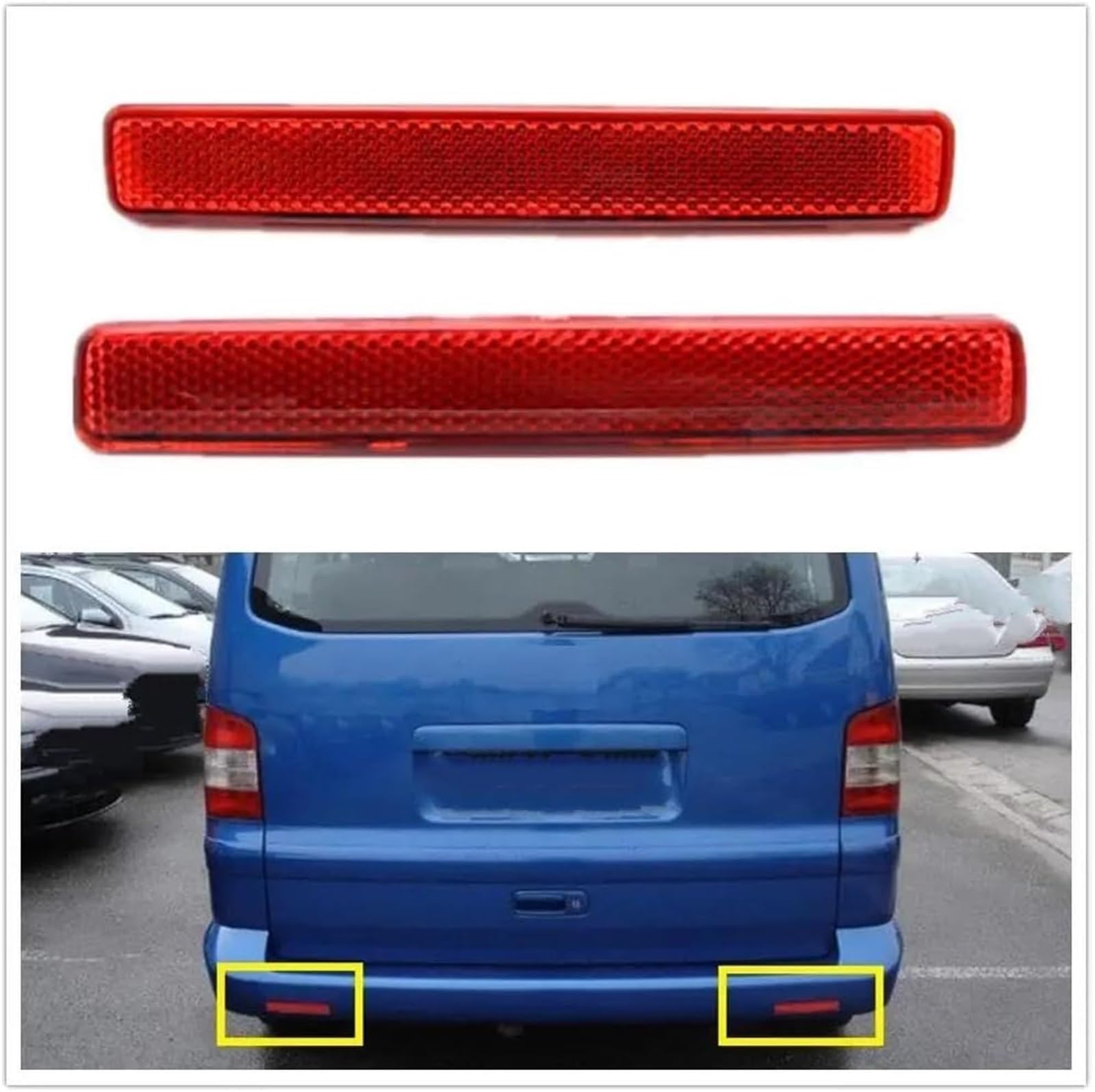 Rückleuchten Set Für VW T5 - Bremslicht, Blinker, Reflektor In Rot