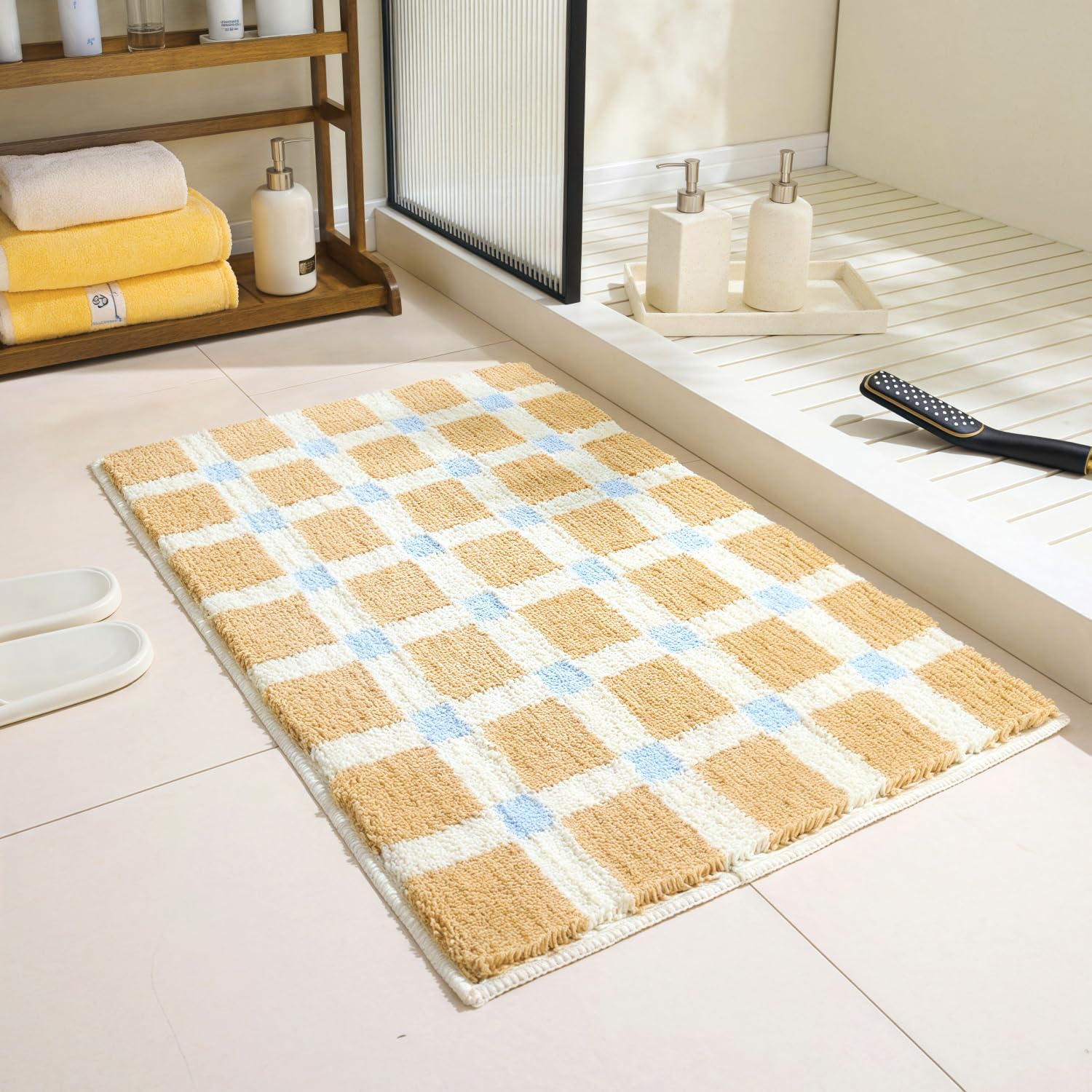 GIB Bathroom Rugs 32x20, Extra Soft Absorbent Bath Mat for Bathroom Floor
