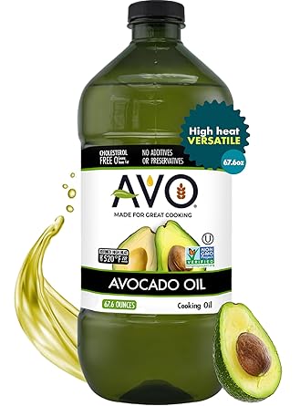 AVO Bulk Avocado Oil for Cooking (67.6 fl oz), Non-GMO