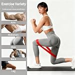 Bandes d'entraînement pour les femmes & Formation aux armes à colles - Bandes de physio d'exercice léger à X-Lourd -5Level Ensemble de bandes de résistance avec accessoires