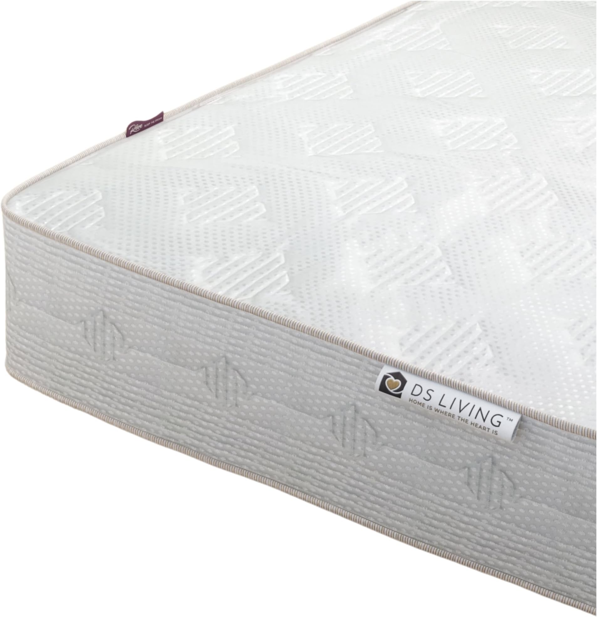 Reve Ortho 10-Inch Orthopaedic Micro Coil Spring and Memory Foam Mattress, Hypoallergenic & Medium-Firm with Washable Soft Knit Cover, 6FT Super King Bed (180x200x25.4cm)