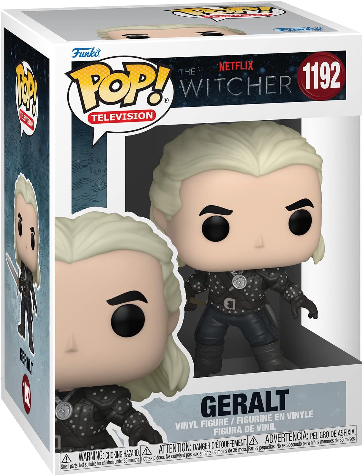 Funko POP Pop! TV: Witcher- Geralt with Chase (Styles May Vary) Multicolor Standard