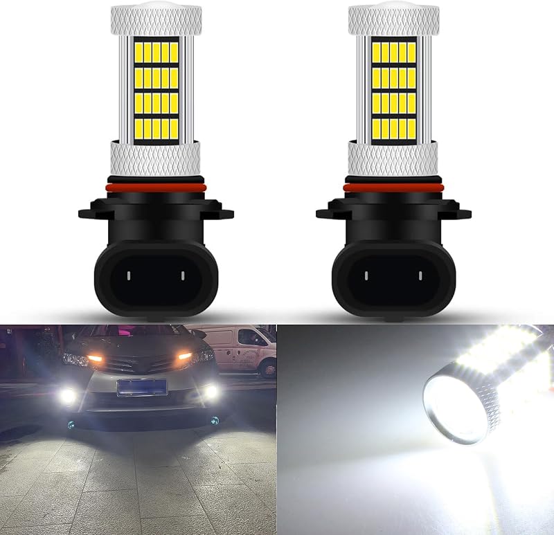 Lâmpada LED para farol de neblina e luz de condução GLOFE 6000K 9005 9006 H10 9145 9140 – 1 unidade