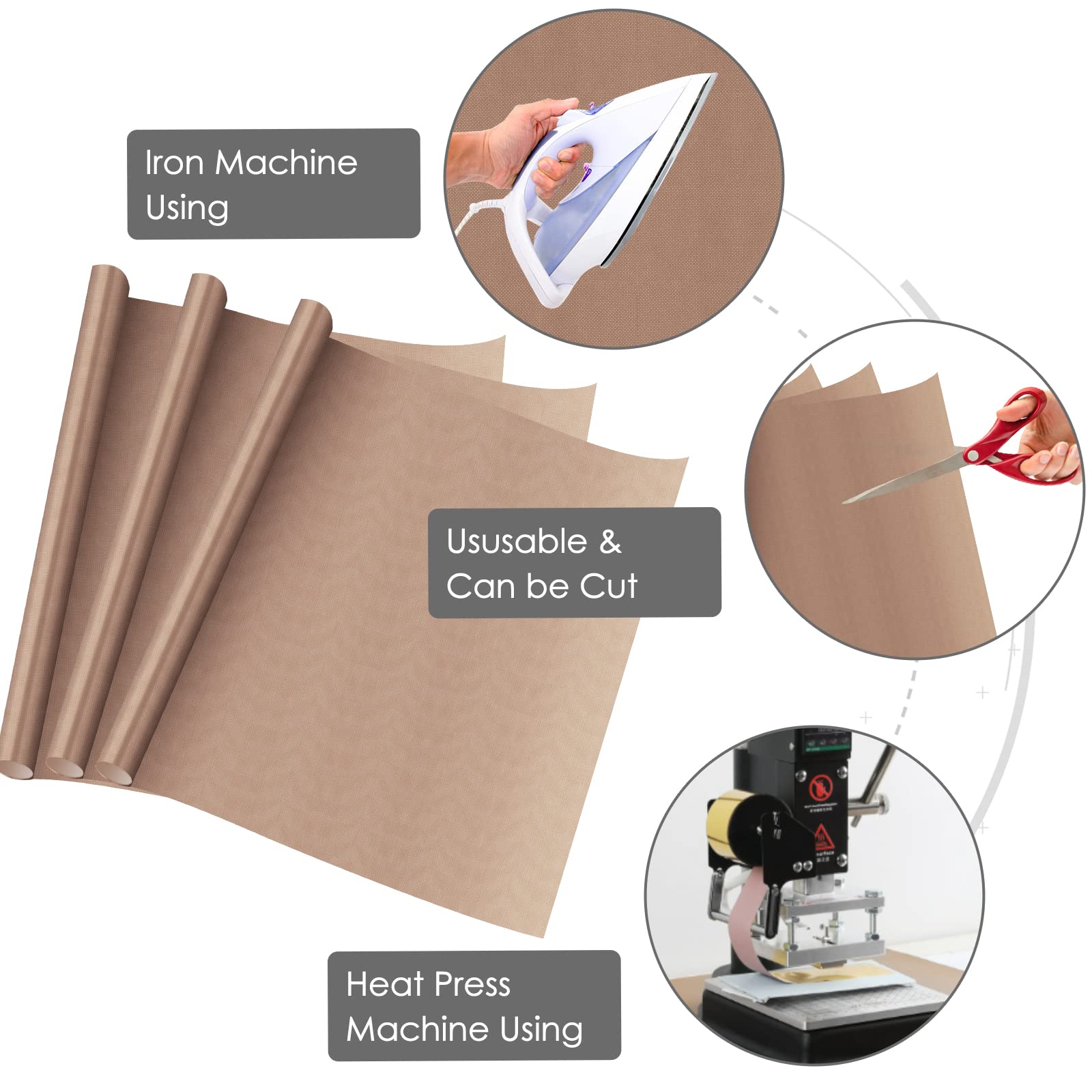 Cinta adhesiva resistente al calor, lámina de teflón para prensa de transferencia, cinta de sublimación, camiseta Ruler Guide Alignment para accesorios de costura, accesorios de plotter