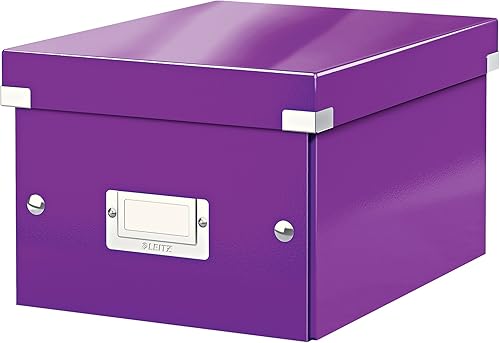 Vista 18 de Leitz Caja de almacenamiento A5, rango de clic y tienda 60430001 - Caja de almacenamiento pequeña, blanca A5 Azul (Ice Blue)