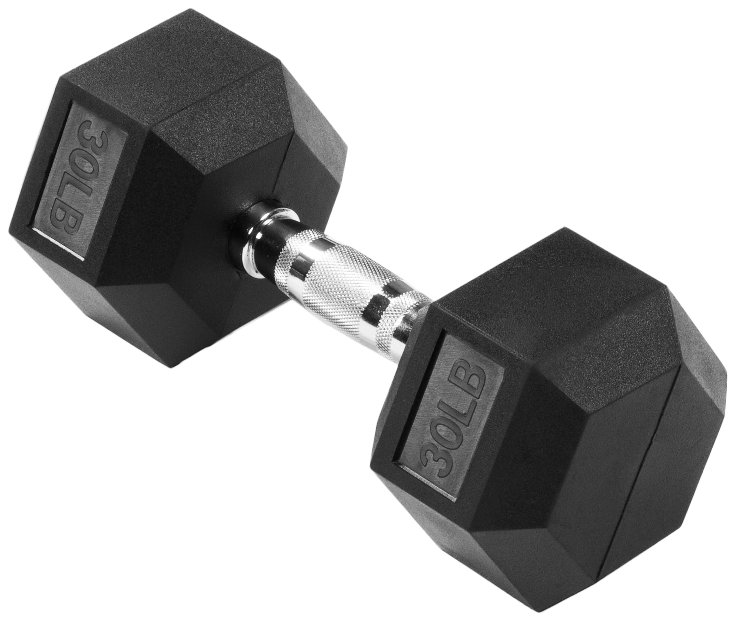 OLIXIS Rubber Hex Exercise Fitness Dumbbell Weights Set with Anti-Roll Design Strength Training Equipment Space-Saving Dumbbells Set for