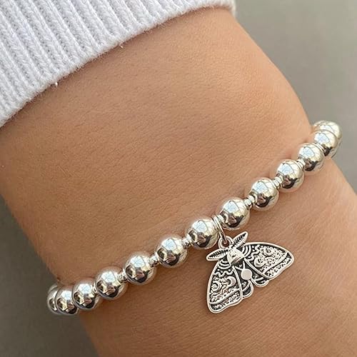 Miniatura 7 de GUZUHUKU 20 dijes de polilla de luna, mariposa y luna, colgantes únicos de aleación para el día de San Valentín, pulseras, collares, aretes,