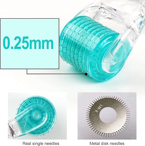 Miniatura 5 de REAL Needles  Derma Roller 192 Titanium 0010in Micro Aguja Cosmética Microdermoabrasión herramienta para cara  Incluye estuche de almacenamiento
