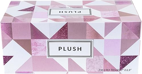 Miniatura 6 de Pañuelos faciales de felpa de 230 por caja, tamaño de 7 x 6.9 pulgadas, 2 capas, suaves, lisos, ideales para baño, oficina, tienda, escuela, hogar,