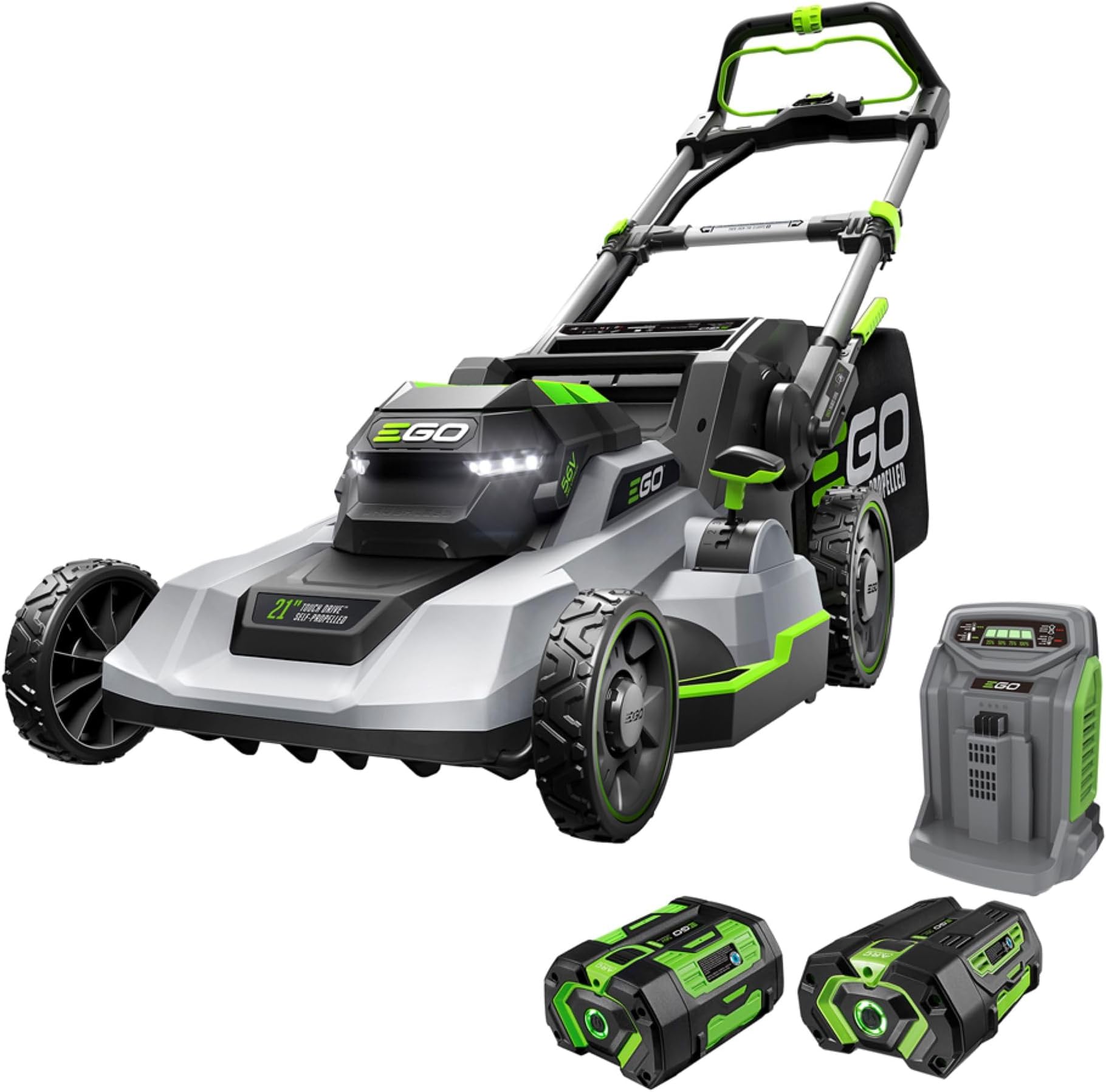 EGO POWER+ Electric Lawn Mower, Self-Propelled Cordless with Touch Drive, Includes 56V 6.0Ah Battery, 4.0Ah Battery and Rapid Charger - LM2123SP-2
