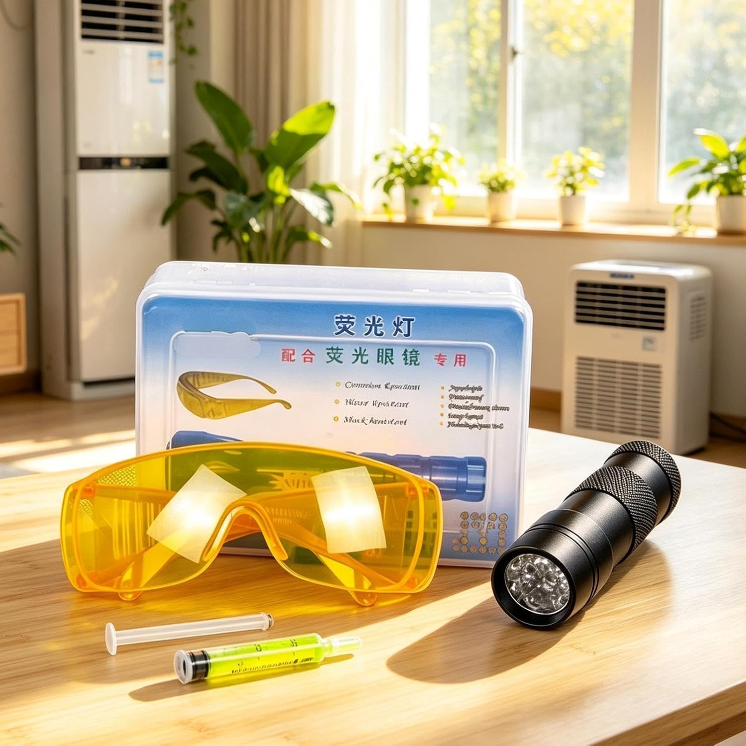 Air Conditioning Leak Detection Tools Automotive Repair Tool with UV Light