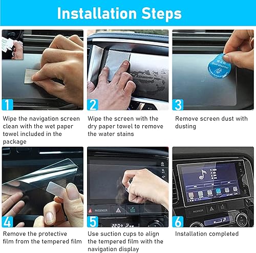 Miniatura 7 de Protector de pantalla compatible con Ford Bronco 2021-2023, película protectora de pantalla de vidrio templado de 12 pulgadas para Bronco, dureza 9H