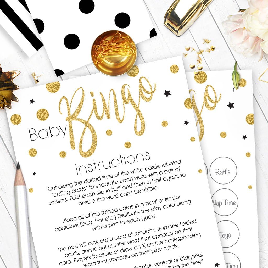 Baby Bingo! Baby Shower Games Bingo • Boy Girl Unisex • 20 Player
