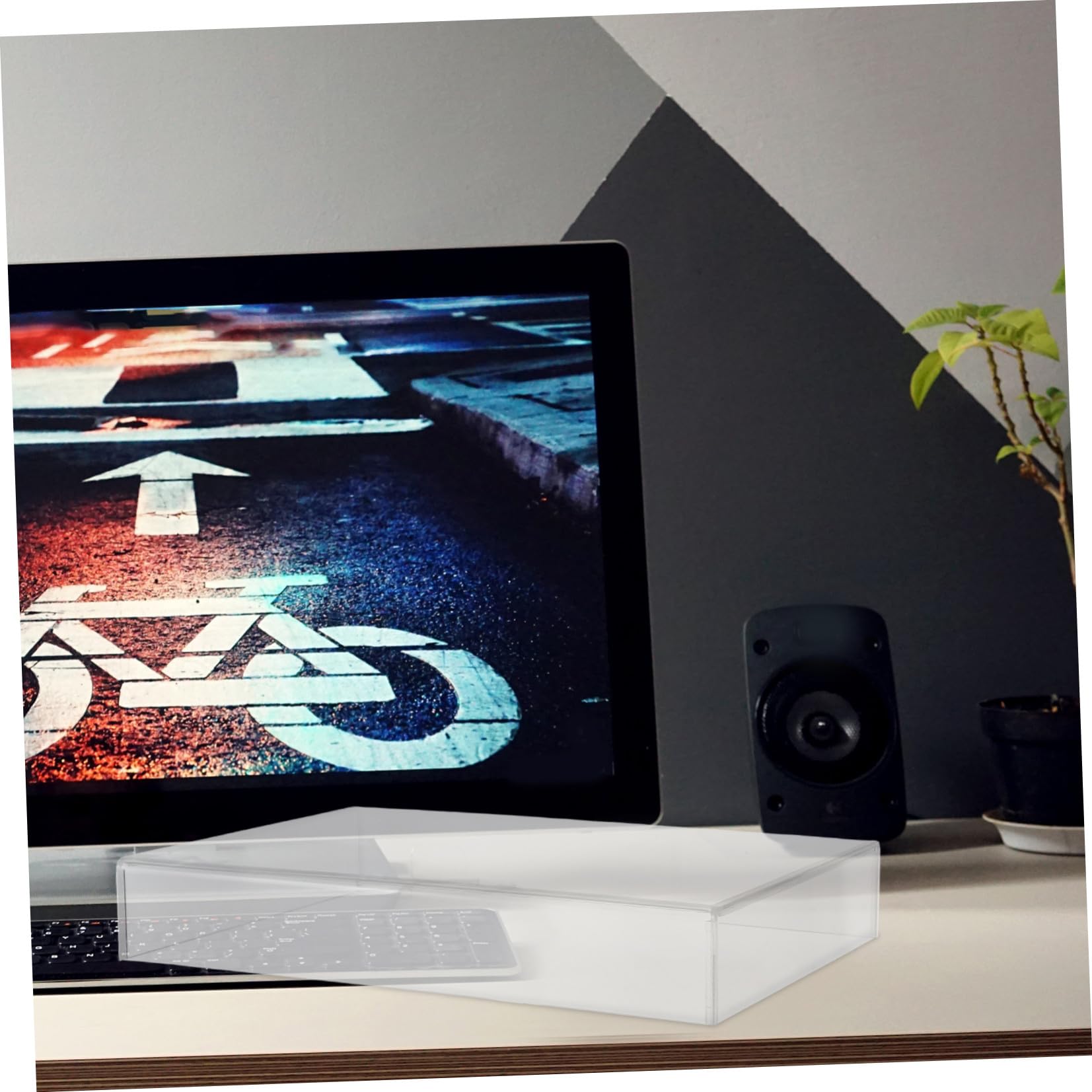 Toddmomy Copertura Protettiva in Acrilico Trasparente Antipolvere per Tastiera Laptop 357X255X48 MM per Studenti e Ufficio
