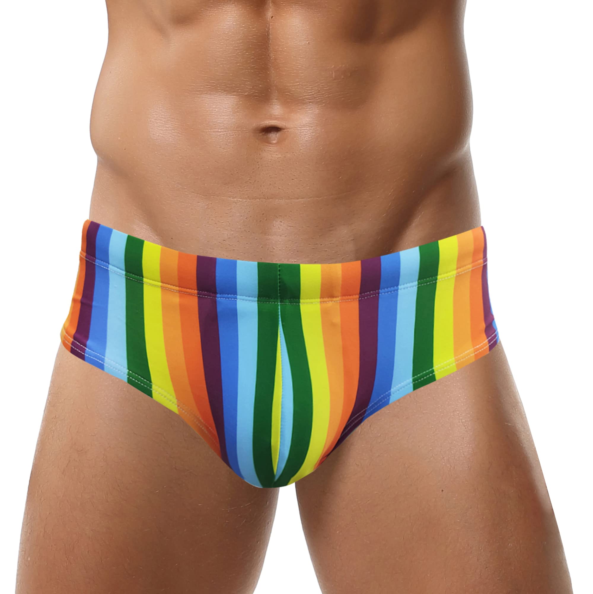 AIEOE Bañador para Hombre Pantalones Cortos Impermeables de Natación Slips Traje de Surf de Baño para Playa Piscina Secado Rápido M - XXL