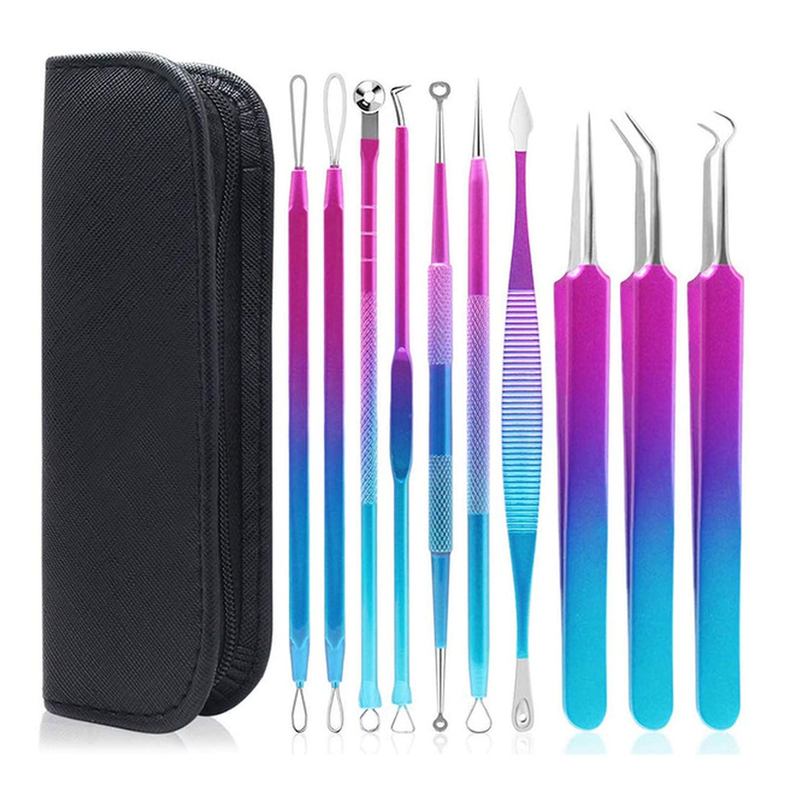 Akne Nadel 10 stücke Akne Entfernung Werkzeug Kit Pro Blackhead Remover Gesicht Pickel Nadel Clip Akne Entfernung Werkzeug Kit Pinzette Hautpflege Werkzeuge Akne-Nadel(China)