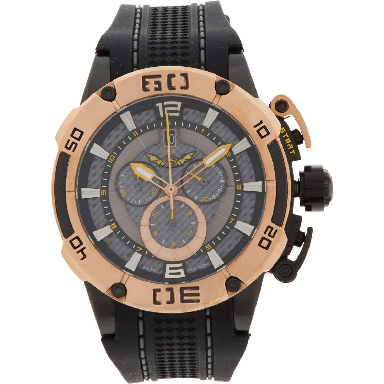 ISW Men's Quartz Watch Chronograph Display and Rubber Strap, ISW-1001-10