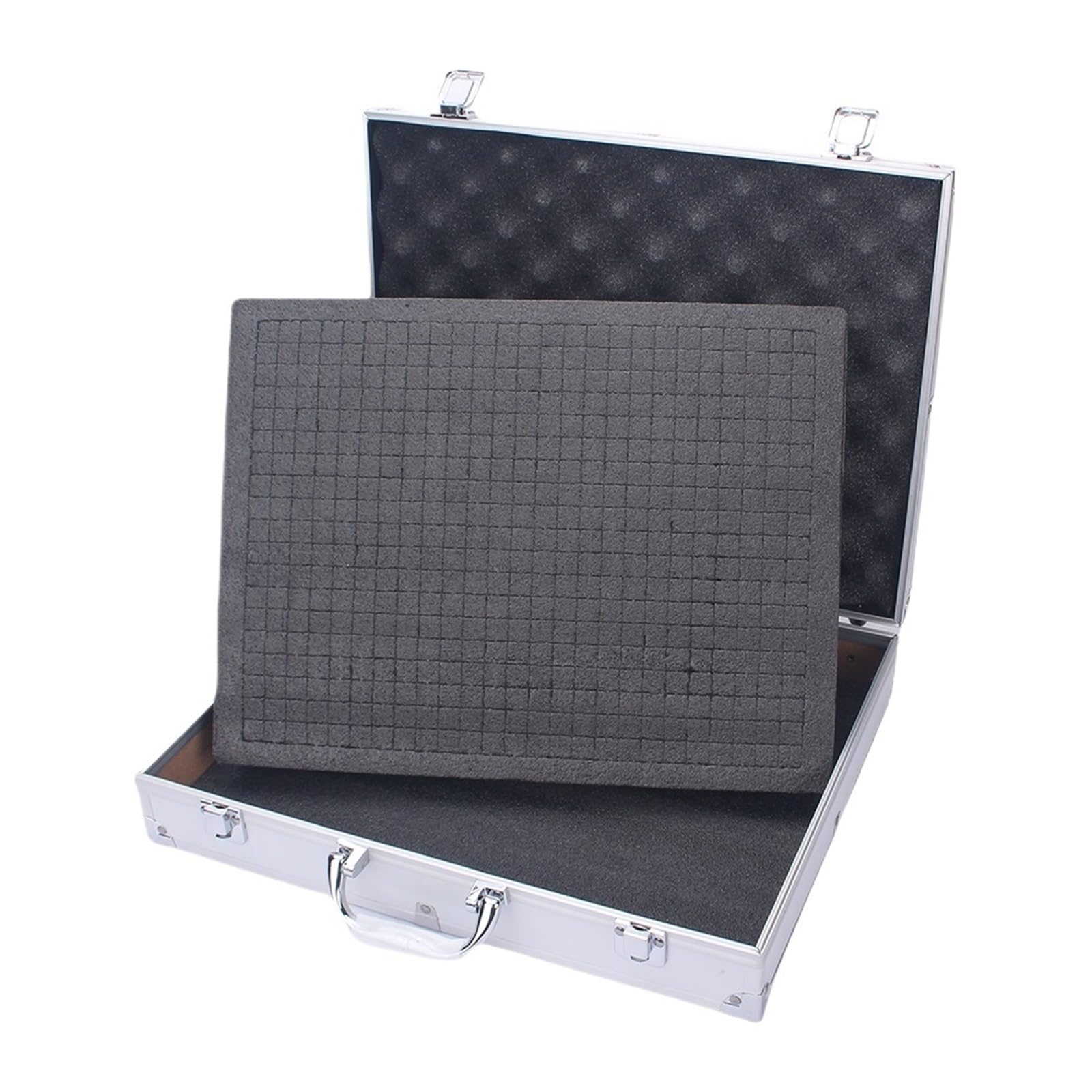 Maletín De Aluminio Para Herramientas Caja de Herramientas, caja instrumentos aluminio, almacenamiento, equipo portátil, herramientas, cajas organizadoras, estuche rígido grande, Maleta(White)