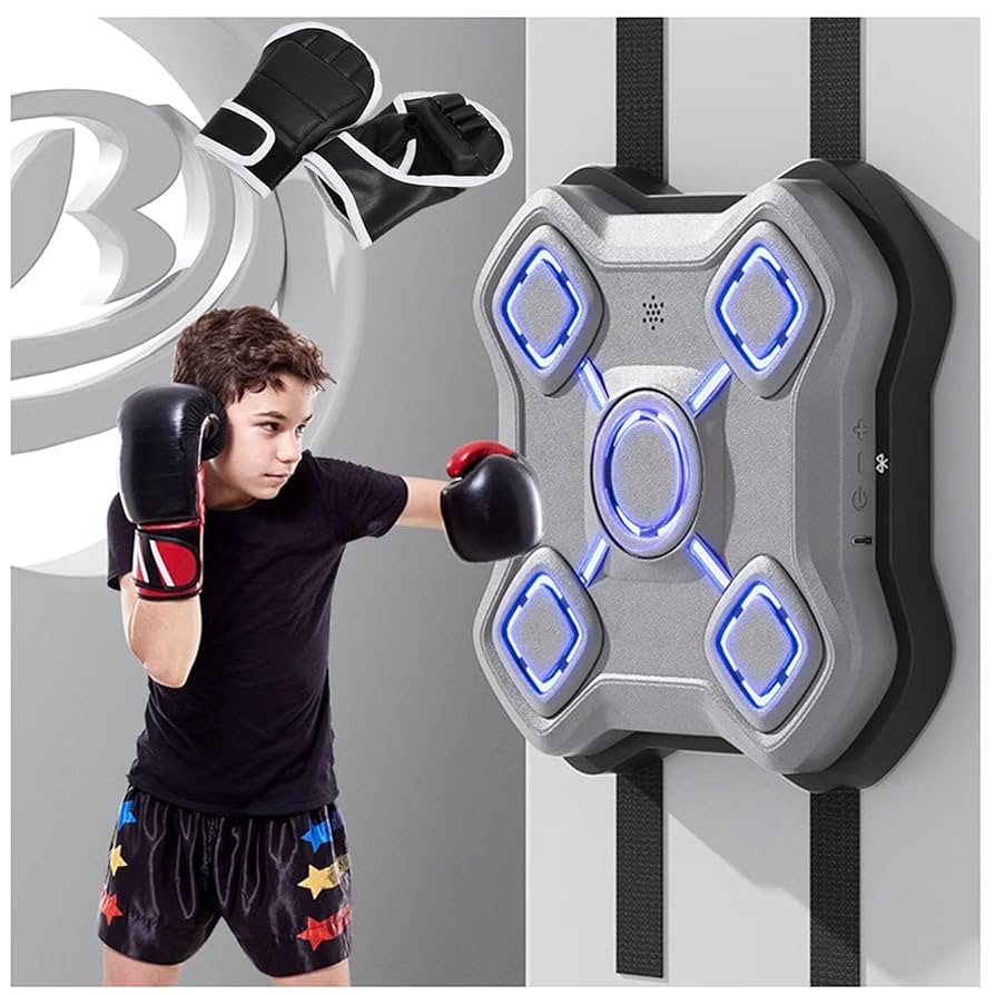 電子ボクシングセット　壁掛けボクシング　グローブ付き Amazon.co.jp: ワイヤレスボクシングマシン壁掛け2023