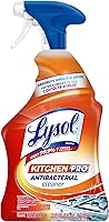 Vista 1 de Lysol Limpiador y desengrasante Pro Kitchen en aerosol, antibacteriano multiusos para cocinas, encimeras, hornos y electrodomésticos, aroma cítrico