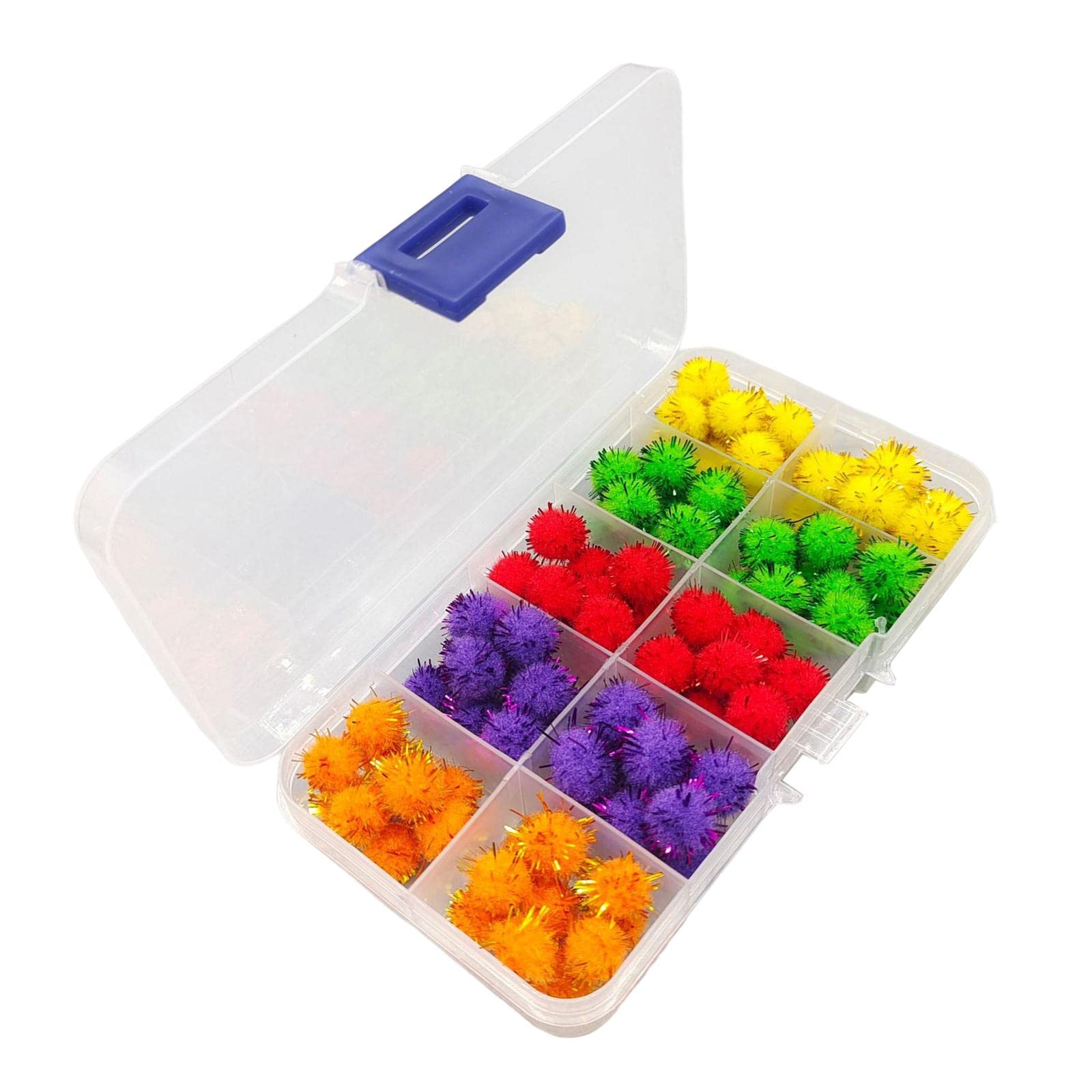 ATORSE 100x Glo Bug Fly Fishing Trout Eggs Fly Tying Materials with Tinsel- Sporting Goods-image-9