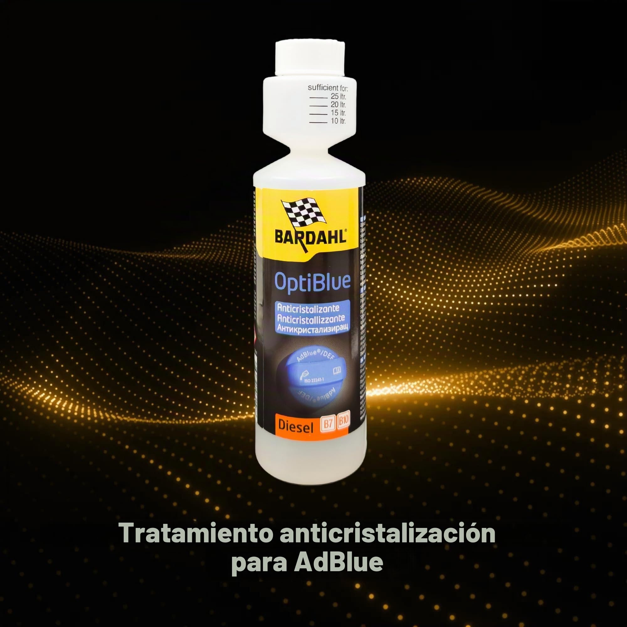 Bardahl - OptiBlue - Aditivo Antiincrustante para AdBlue, Mejora la Eficiencia, Limpia el Sistema SCR y Protege los Inyectores AdBlue, para Automóviles Diésel con SCR AdBlue, 250 ml