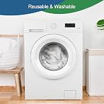 Biloban Protecteur de matelas de lit imperméable & Couverture de matelas sans bruit pour bébé, agréable à la peau & Respirant & Protecteur de matelas matelassé lavable avec literie taille standard 52"x 28", blanc