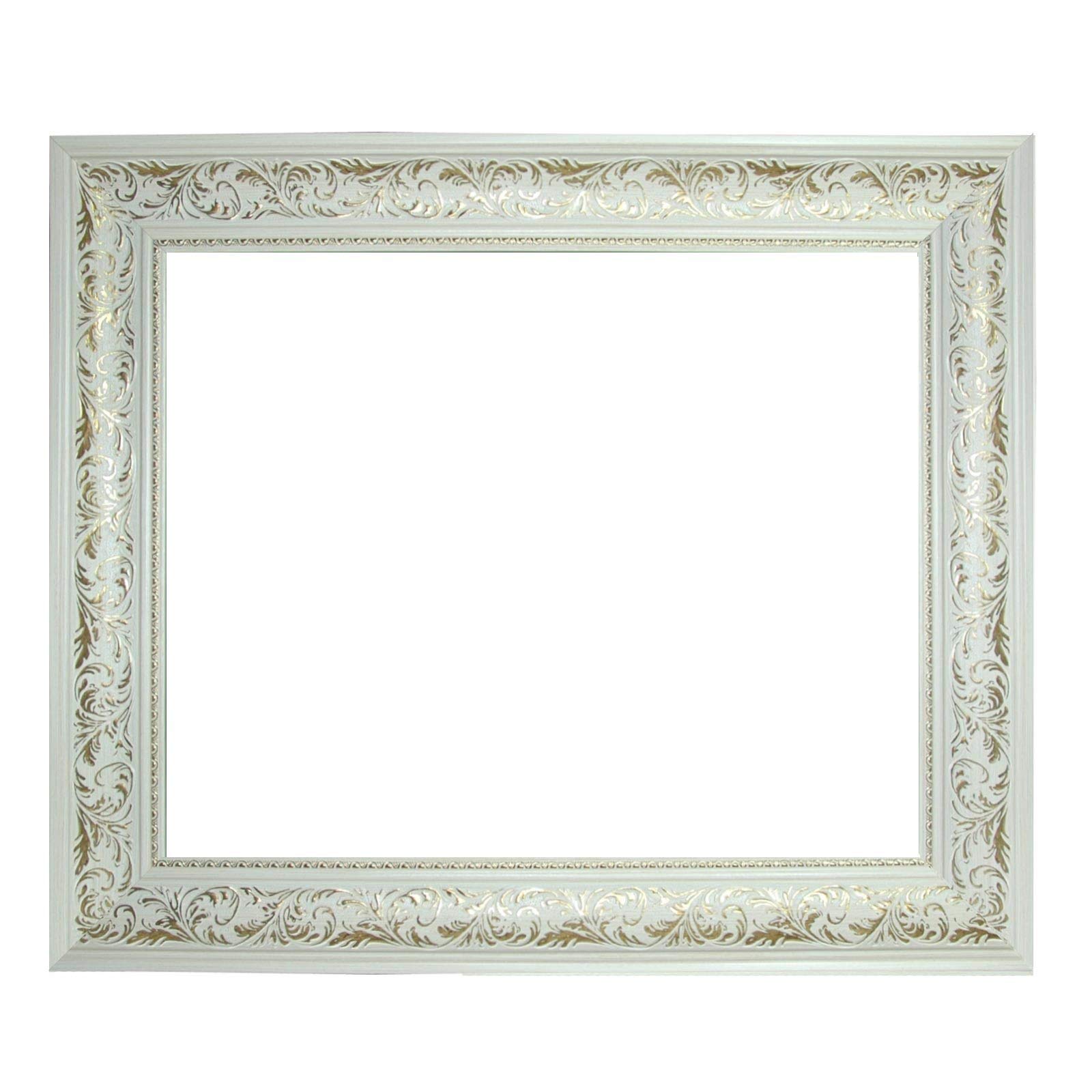 Cadre baroque en or gris 40x60 cm pour transformer un mur vide en œuvre