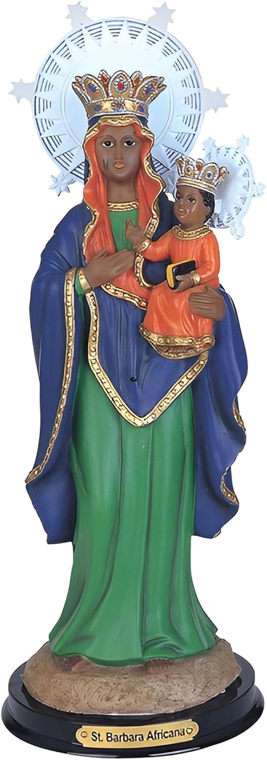 ICE ARMOR 12" H Saint Barbara Africana Holy Figurine