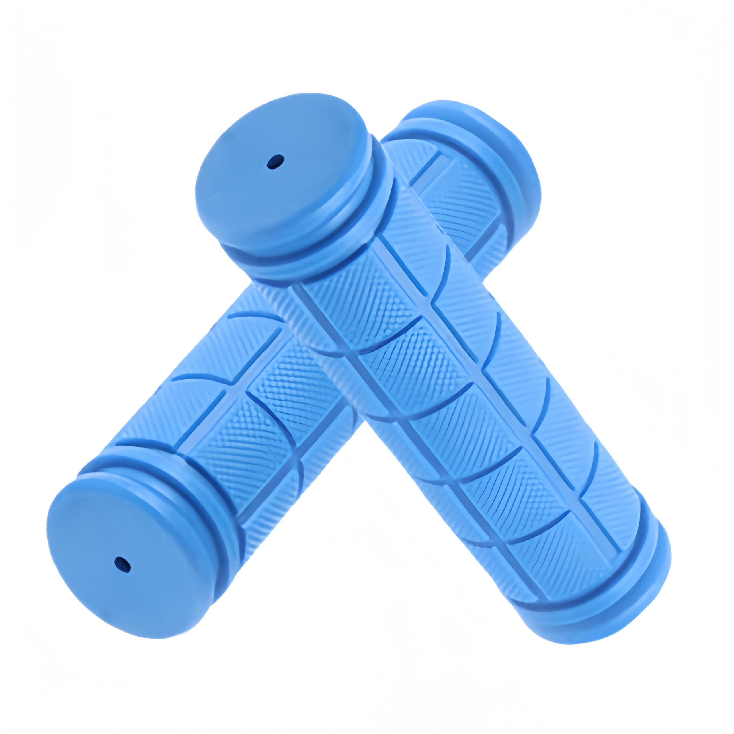 1 Pair Handlebar Grips Bicycle Grips Ergonomic Soft Rubber Non-Slip Bicycle Grips for Mountain Bike Scooter (22mm Blue)