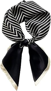 Sponsored Ad - Fashion Hair Scarf for Women Lightweight Silk Feeling Head Scarves Square Bandanas 27.5× 27.5 inches