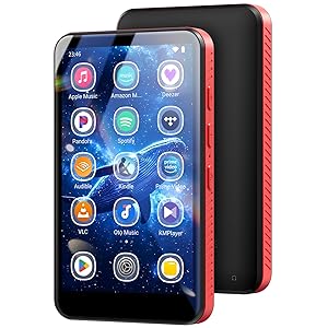 MECHEN Reproductor MP3 de 96 GB, Bluetooth Spotify, 4 Pulgadas, Android 10, Reproductor MP4 para niños, WiFi, Modo Padre, Radio FM, Compatible con Amazon Music, Deezer (X55-C)