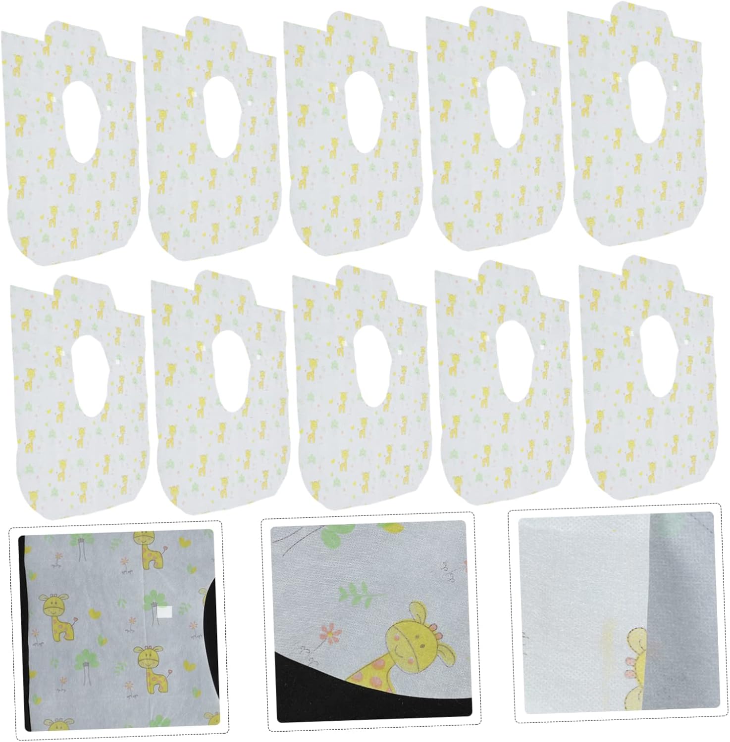PartyKindom 20pcs Travel Toilet Seat Pad Disposable Toilet Seat Covers Covers for Public Restrooms Adhesive Paper Pad